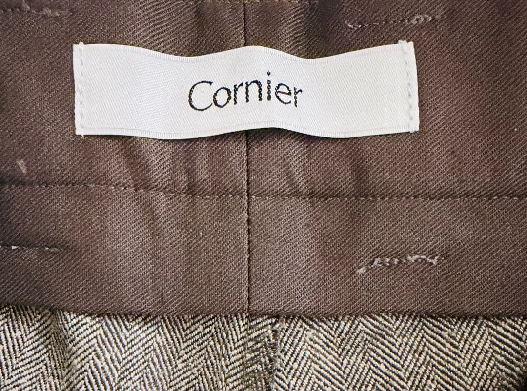 【新品未使用】Cornie 25AW HERRINGBONE SLACKS M