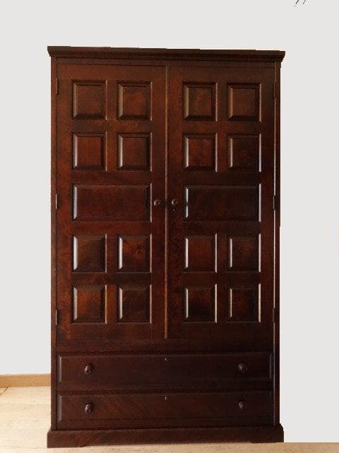 北海道民芸家具　洋服タンス　ワードロープ　再塗装済　USED