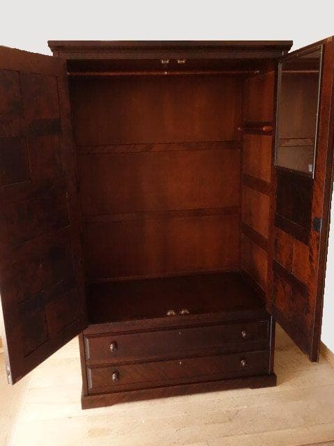 北海道民芸家具　洋服タンス　ワードロープ　再塗装済　USED