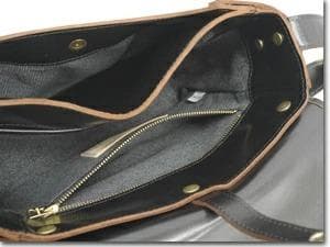Y'2 LEATHER　ヴィンテージ　茶芯ホースハイド　メールバッグ