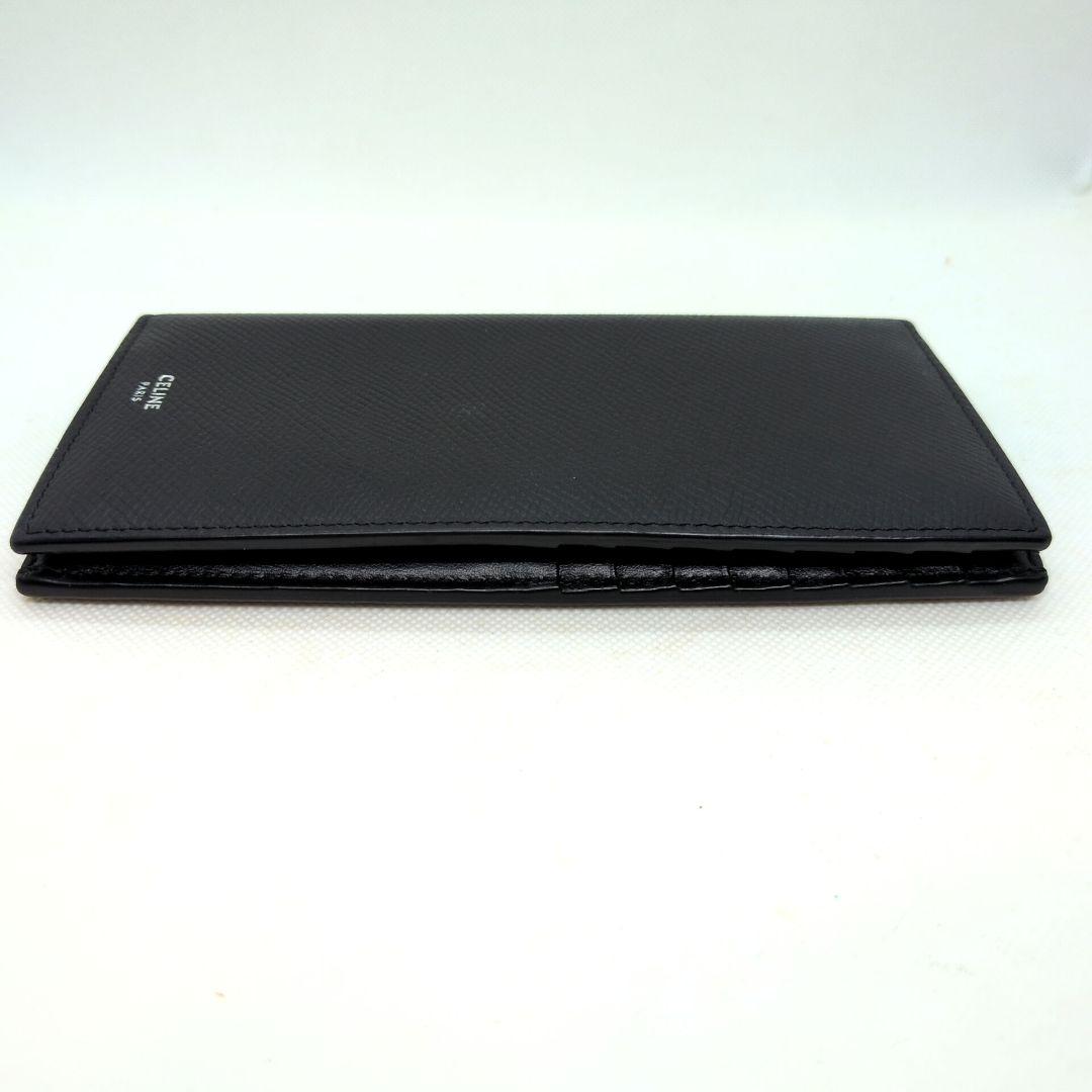 【極美品】セリーヌ　バーティカルウォレット　長財布　グレインドカーフスキン　黒