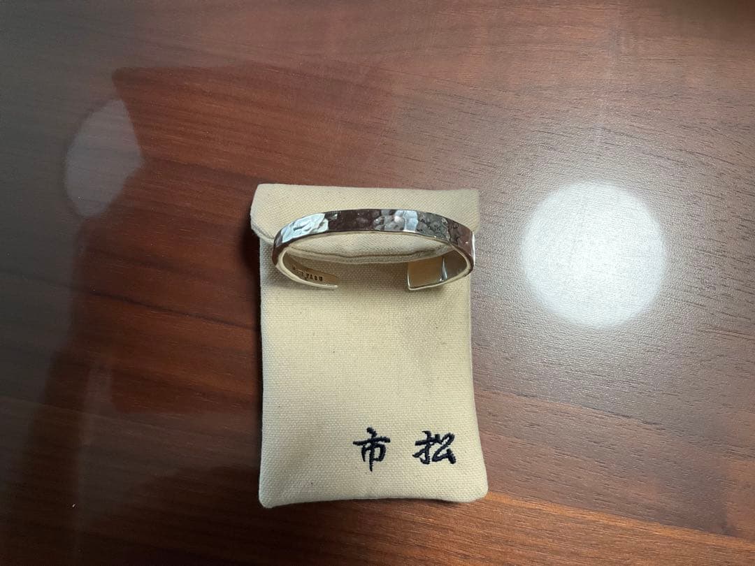 市松　バングル silver アシンメトリー（週末限定お値下げします。）