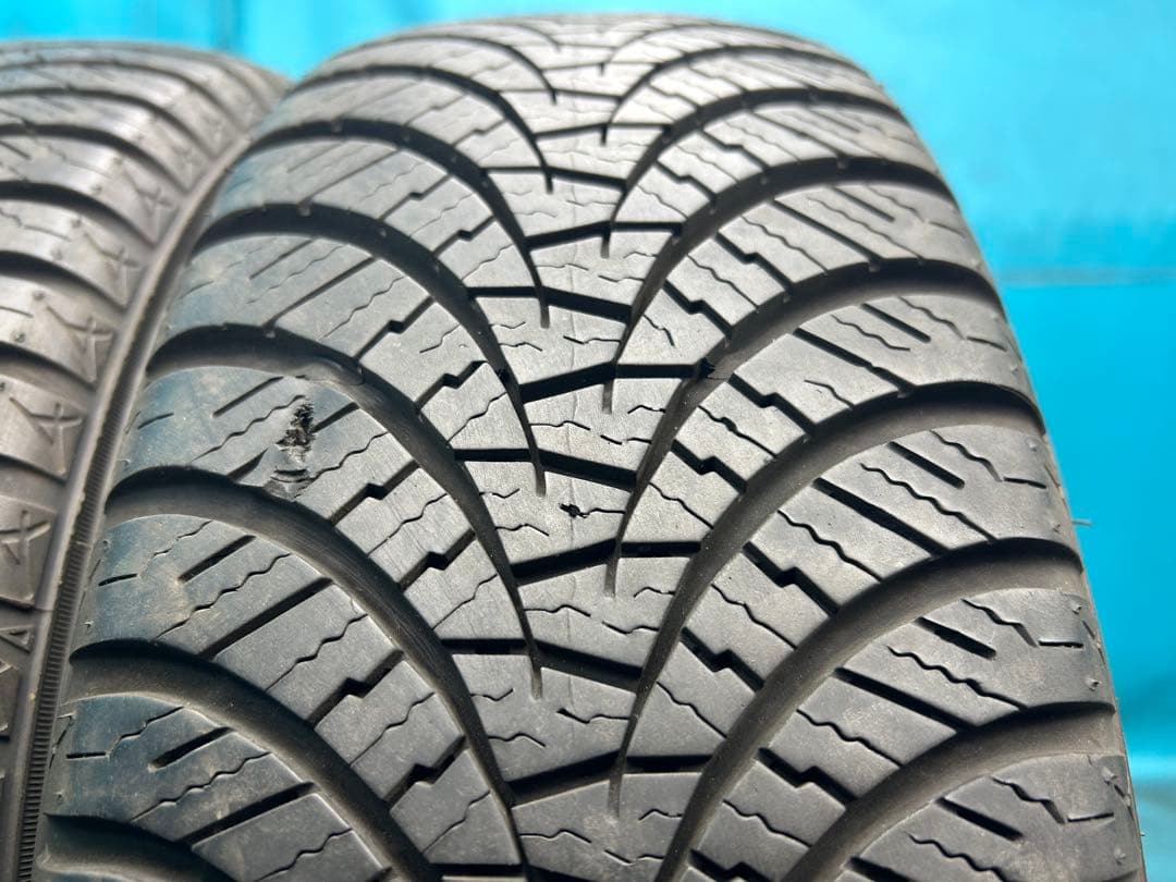 2024年製165/55R14バリ山！中古タイヤ2本セット　オールシーズンタイヤ