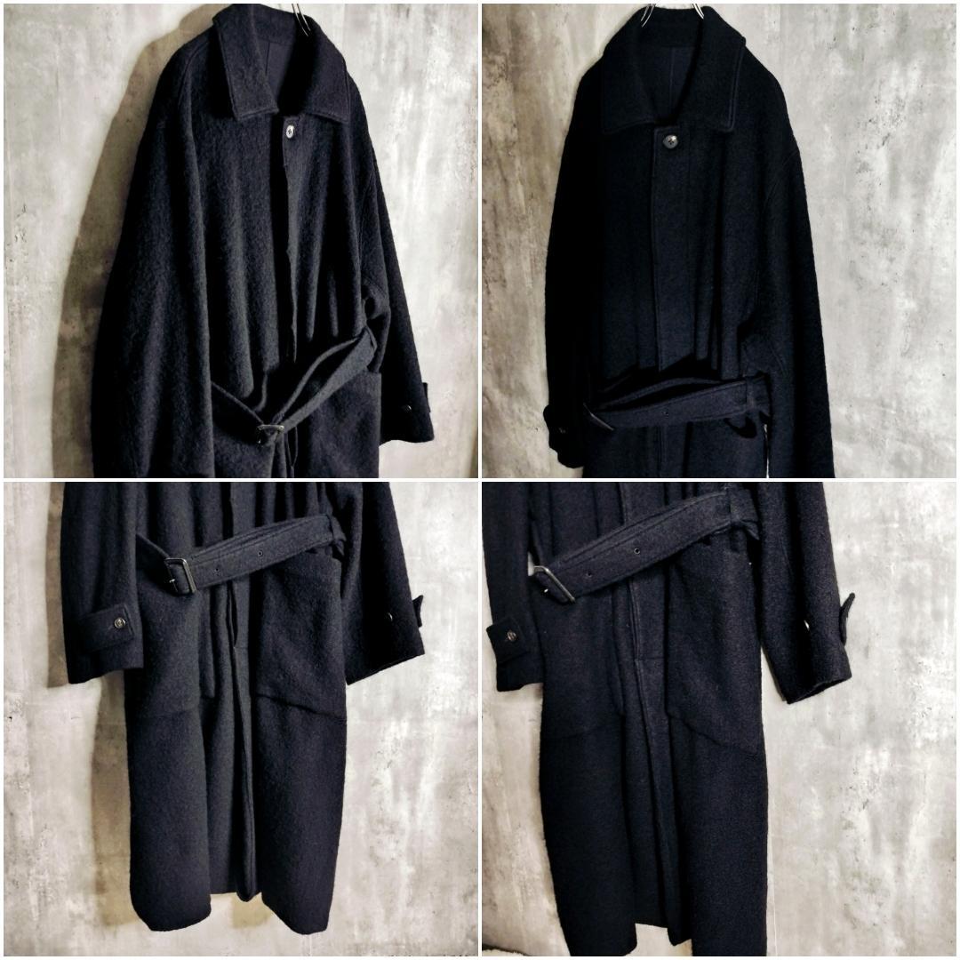 stein OVERSIZED BLANKET COAT チンストラップ ウール