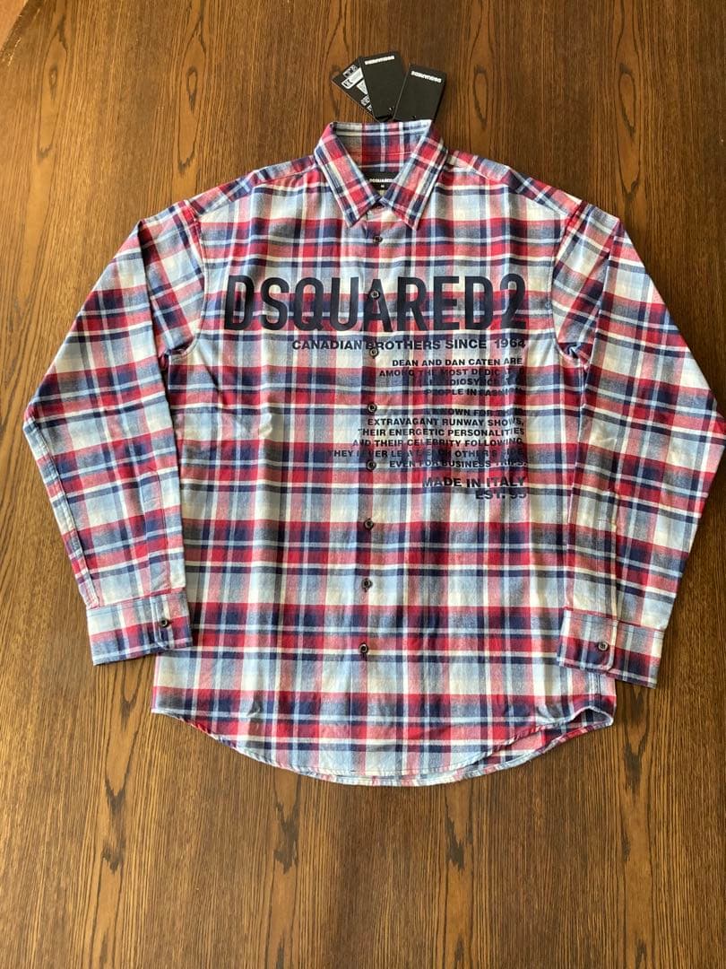 DSQUARED2 新品タグ付 Canadianチェックシャツ size46
