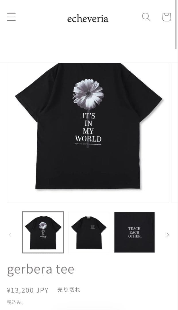 Echeveria エケベリア　Tシャツ　a tee