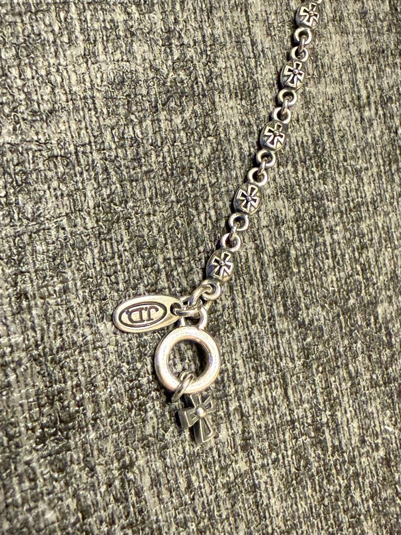 美品 JUSTIN DAVIS TINY CROSS CHAIN ネックレス