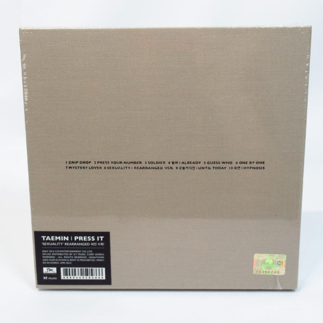 【新品未開封】テミン（SHINee）PRESS IT 1stソロアルバム