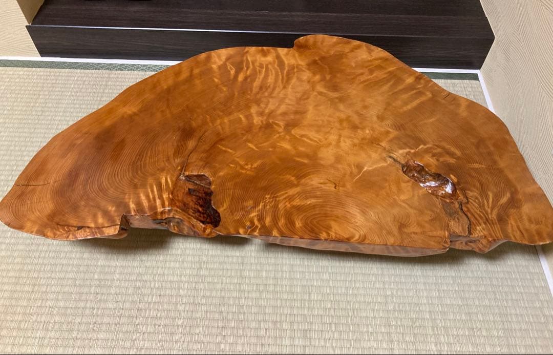 極上　屋久杉　虎杢テーブル　脚セット
