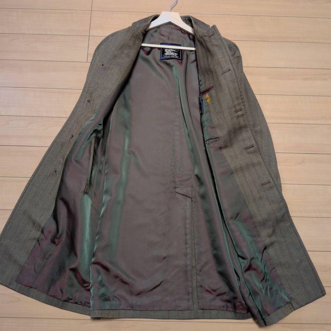 Burberry's トレンチコート ヘリンボーン 裏地キラッと光沢