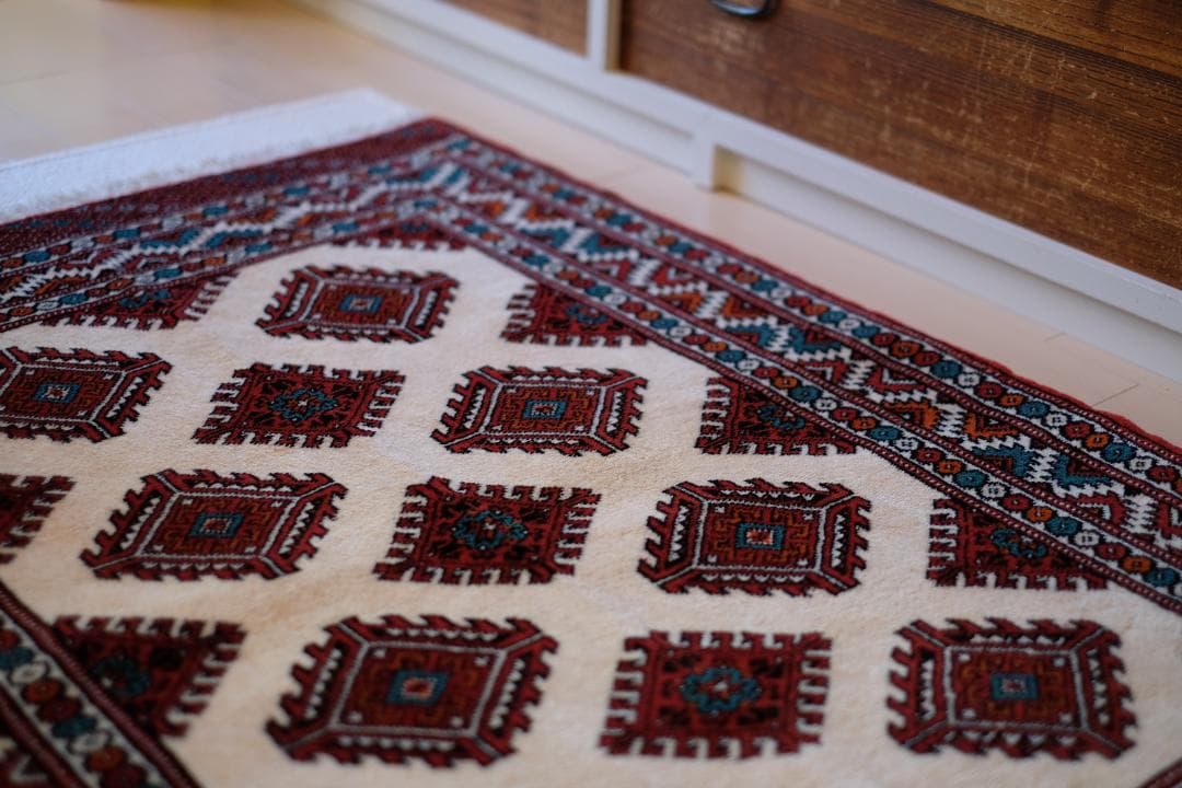 トルクメンラグ　turkmen rug　新品同様　トライバルラグ