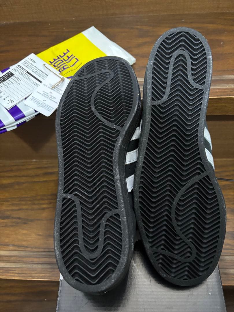 し*ゅ様 adidas Superstar ADV黒x白26.5cmUS8.5新