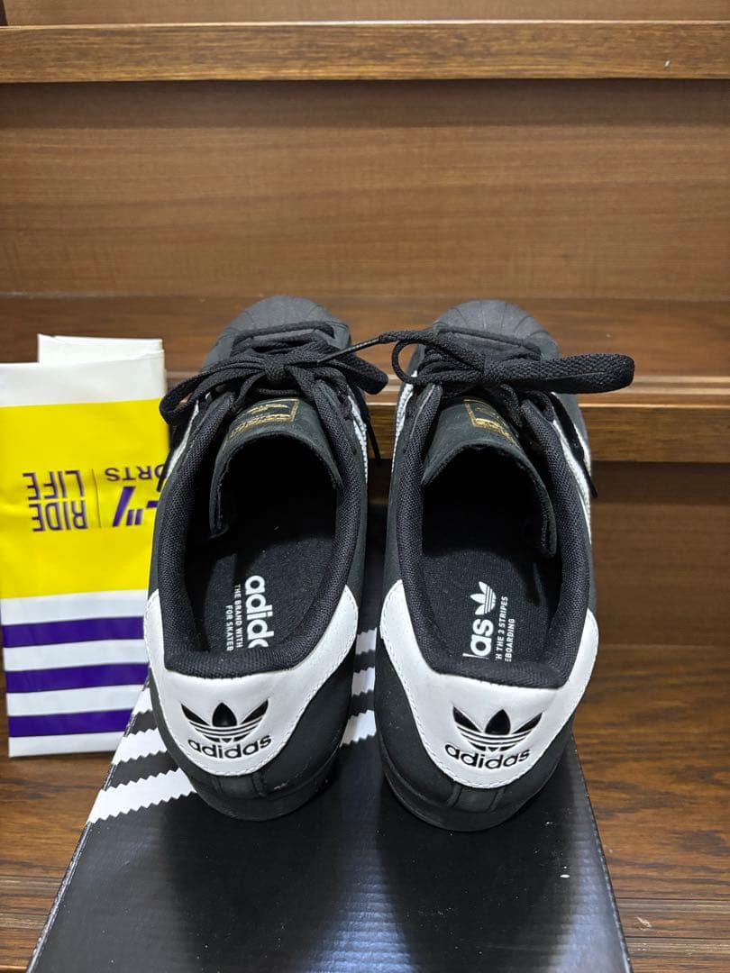 し*ゅ様 adidas Superstar ADV黒x白26.5cmUS8.5新