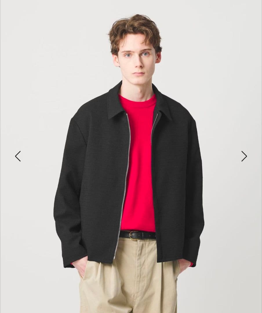 【新品】26SS BEAUTY&YOUTH ツイードショートブルゾン 黒 M