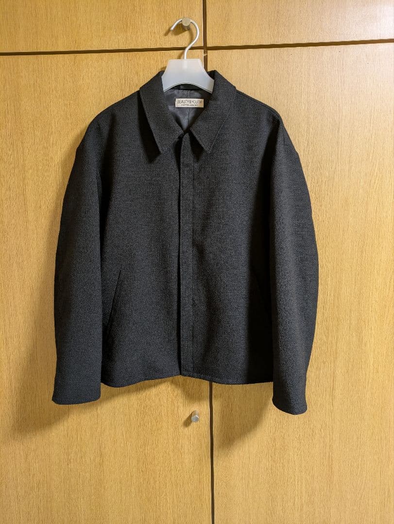 【新品】26SS BEAUTY&YOUTH ツイードショートブルゾン 黒 M