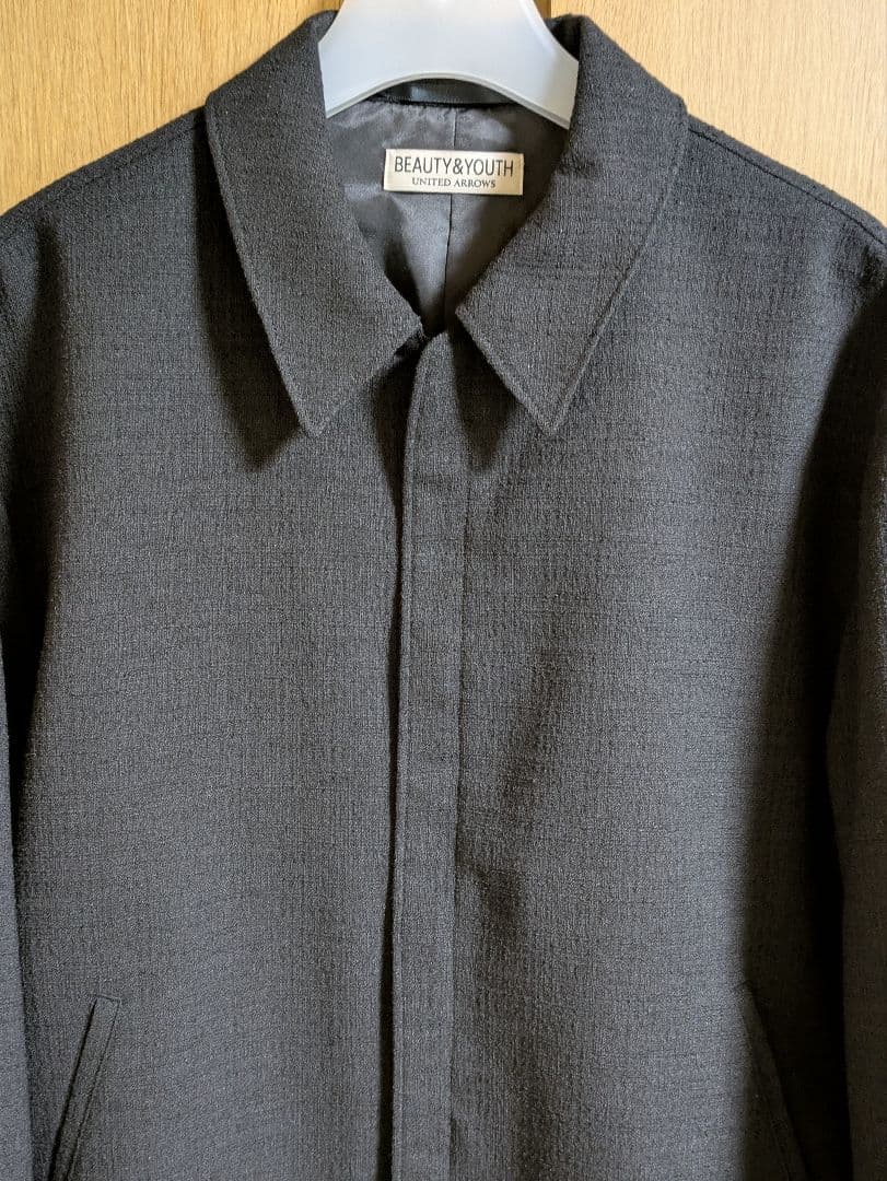 【新品】26SS BEAUTY&YOUTH ツイードショートブルゾン 黒 M