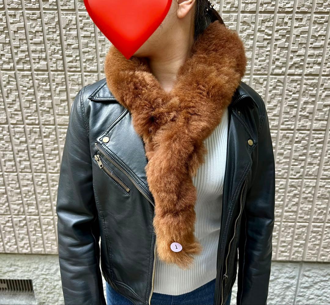 ファーマフラー　100%ベビーアルパカ毛使用