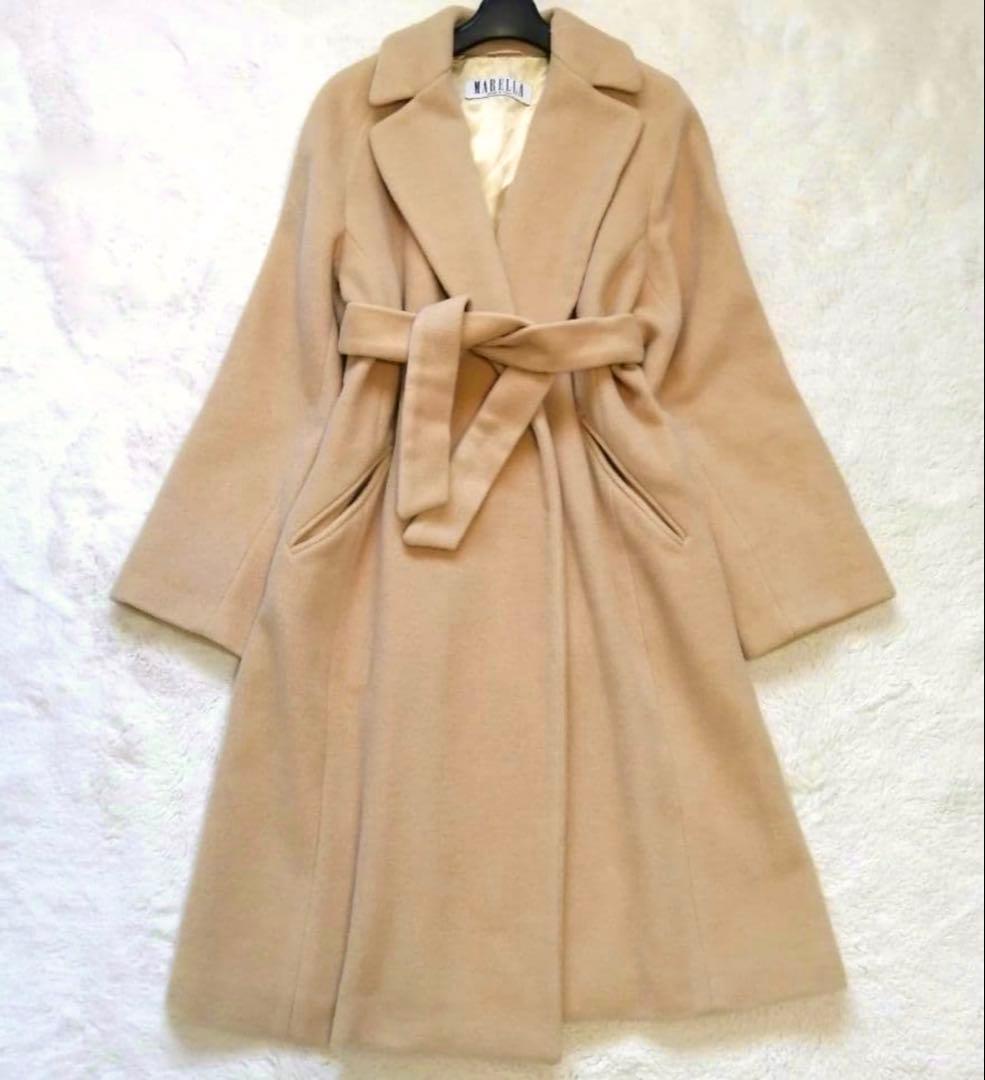 Max Mara●MARELLA ●ガウン型コート、ロング●L〜XL、40サイズ