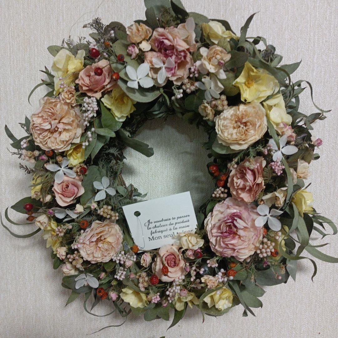 ゆとあさま専用スパニッシュビューティーとローズヒップの大きめリース他