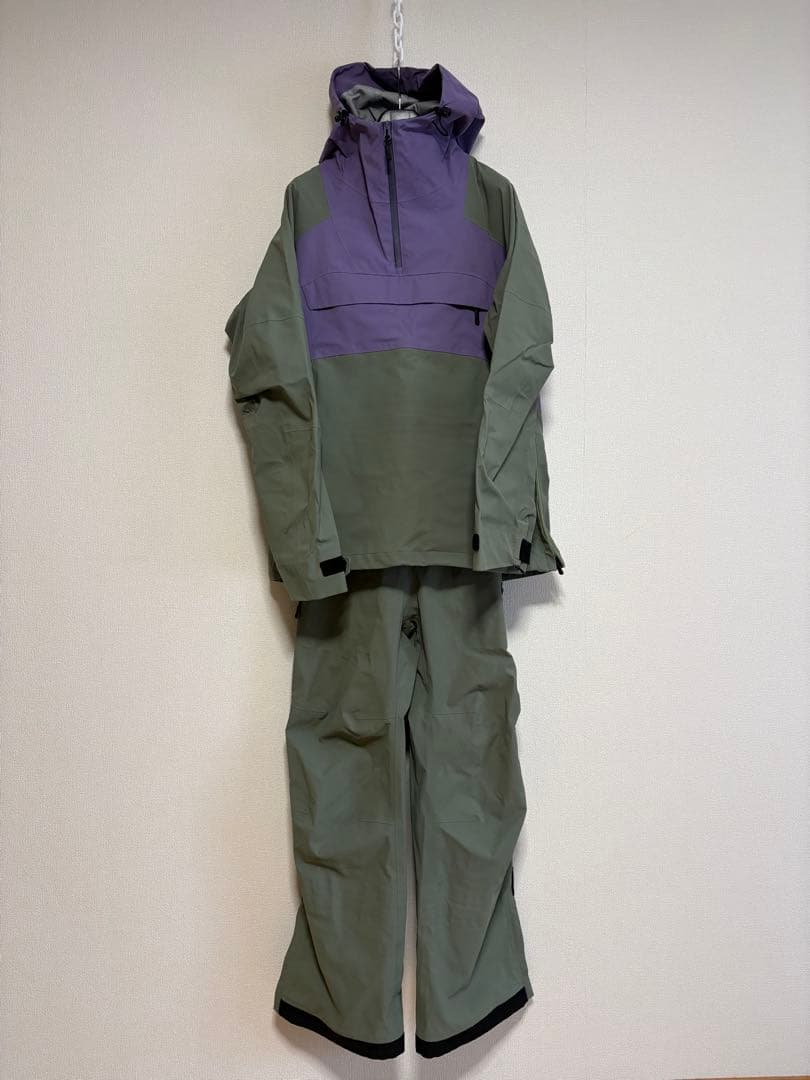 unfudge アンファッジ　上下L アノラックとビブパンツ