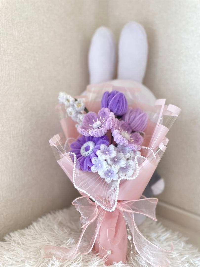 [cyhuiy ] モールフラワー ブーケ 2点