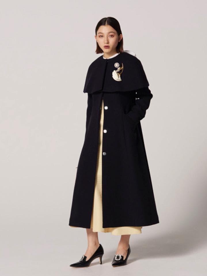 タグ付き新品 CELFORD 限定 入手困難 ケープ付きドレスコート