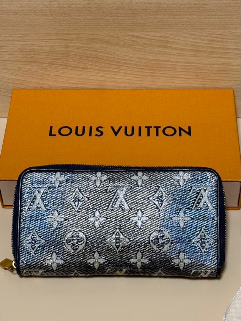 レ*オ様 【美品】LOUIS VUITTON ジャガードジッピーウォレット 長財