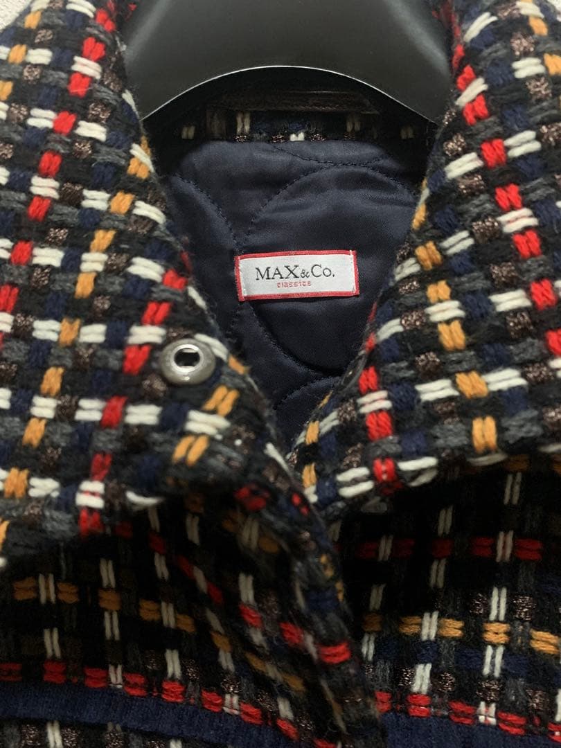 MAC&Co. マルチカラー　ツイードコート