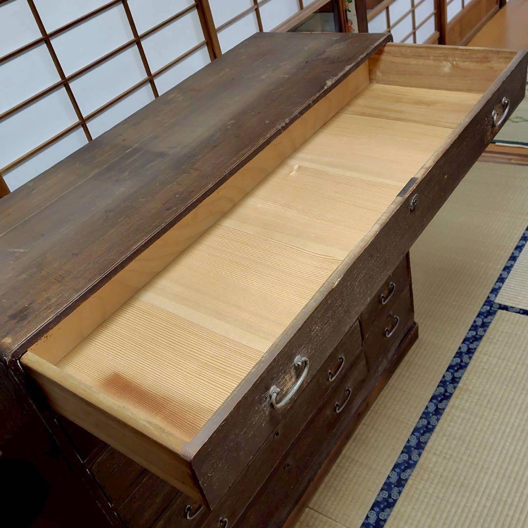 レア アンティーク 高級桐箪笥 昭和 タンス チェスト きり 家具 お洒落 和風