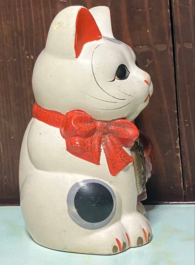 【昭和レトロ】ヒゲタ醤油　招き猫
