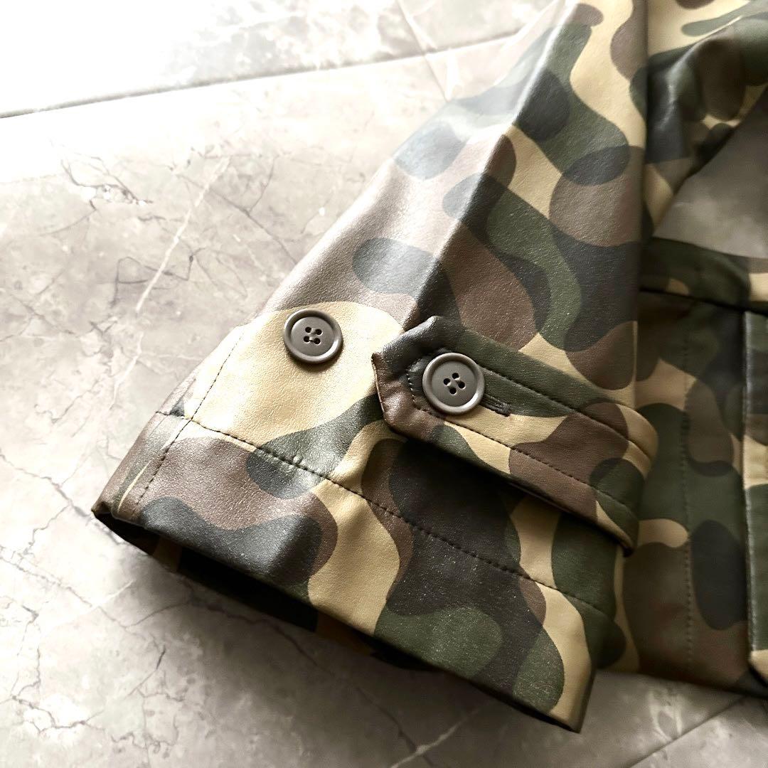 COMME des GARCONS SHIRT カモフラ柄 ステンカラーコート