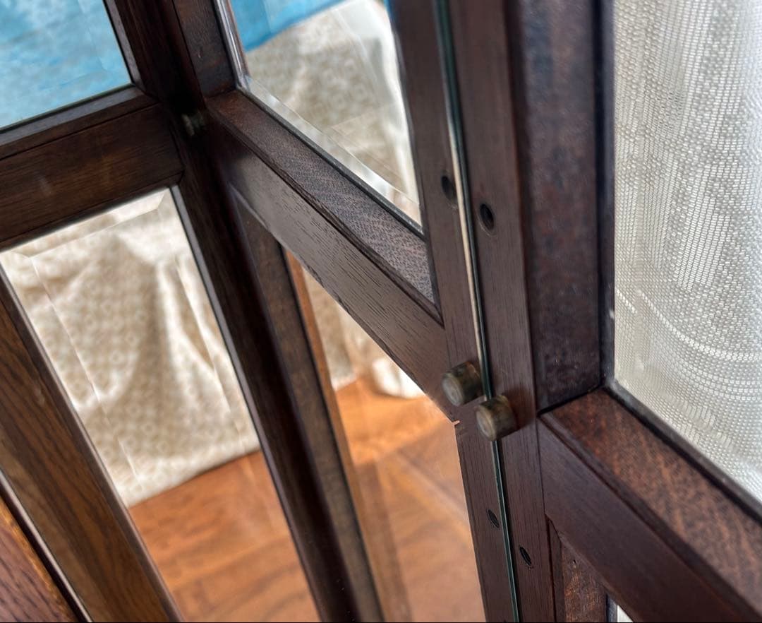 近藤工芸　oak オーク材 キュリオケース　飾り棚　北海道 旭川家具