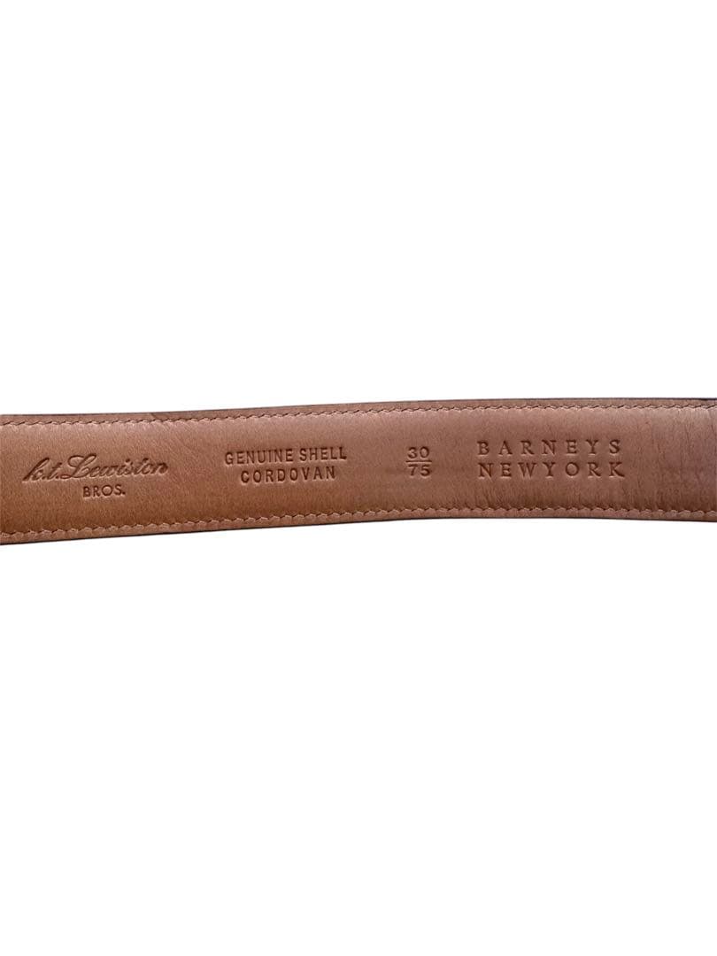 【極美品】シェルコードバンベルト ウィスキーK.T.Lewiston 30インチ