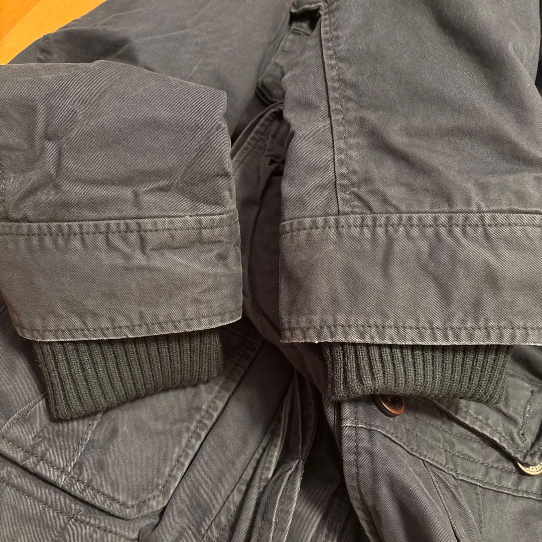 Abercrombie & Fitch フード付きミリタリージャケットネイビーＬ