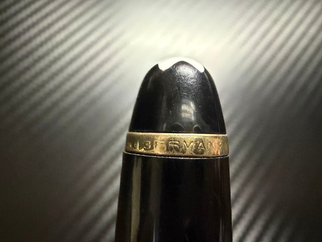 美品 Mont Blanc 144 ブラック 全金 EF 極細字 万年筆