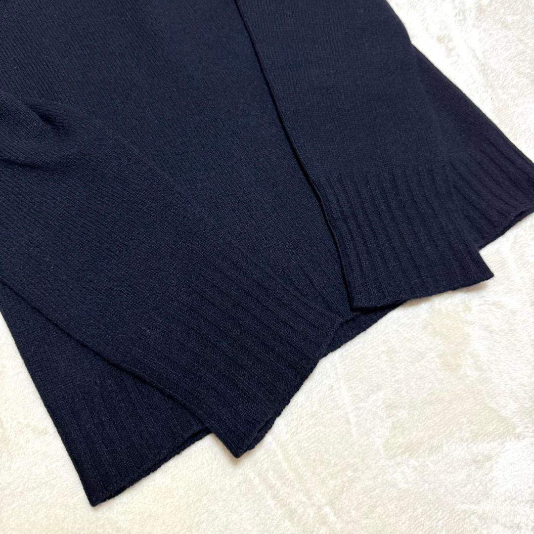 美品 マーガレットハウエル カシミヤ混 タートル ニット セーター ネイビー