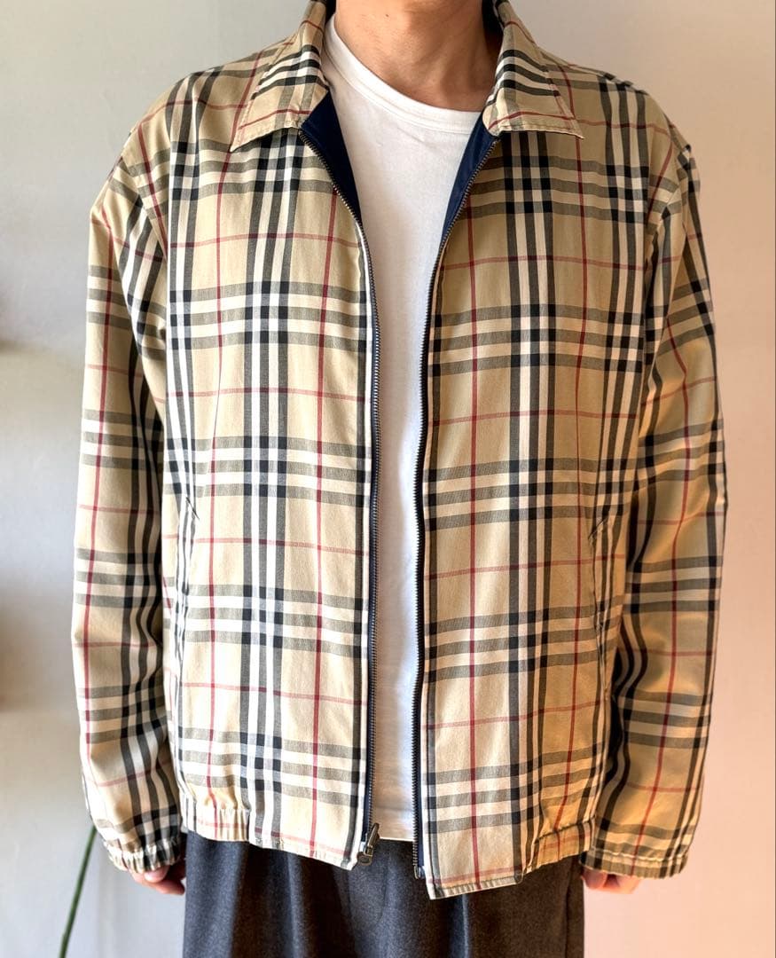 BURBERRY LONDON スイングトップ リバーシブル ノバチェック L