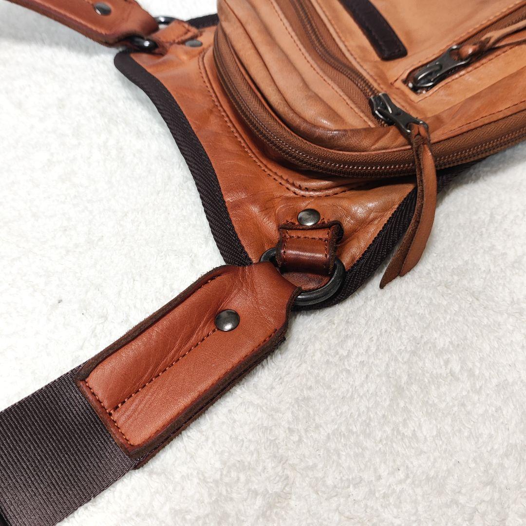 クシタニ KUSHITANI K-3578 2WAY レッグバッグ 本革 レザー