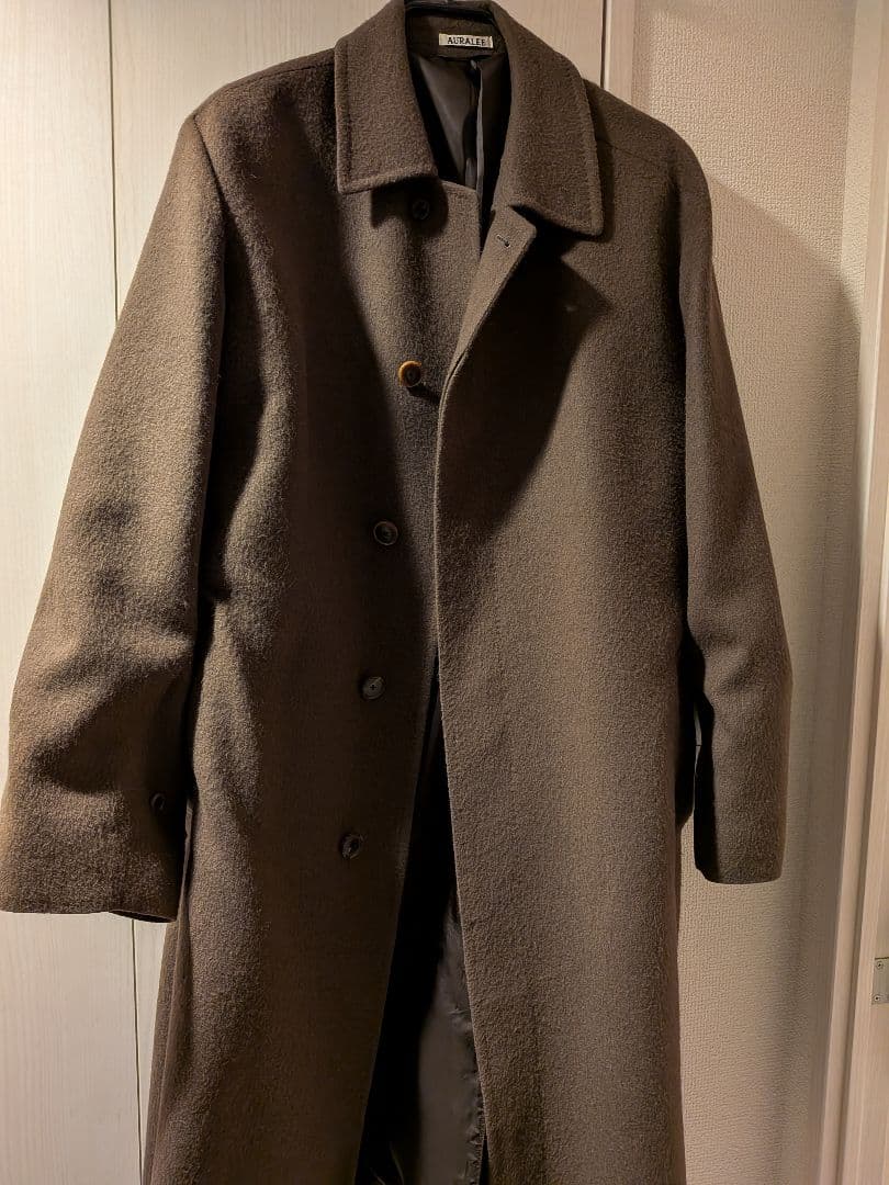 ジャケット・アウター AURALEE23AW BABY CAMEL FLANNEL COAT