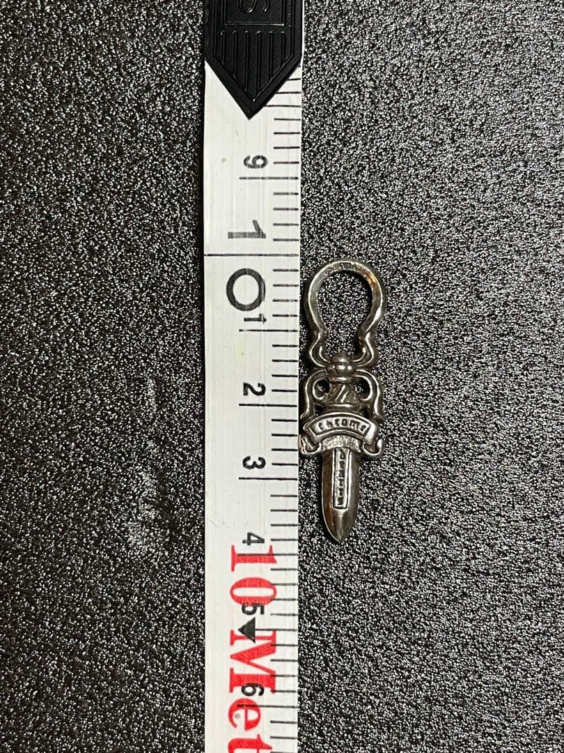 【正規品】クロムハーツ 5 ダガー ジップ チャーム シルバー ネックレス