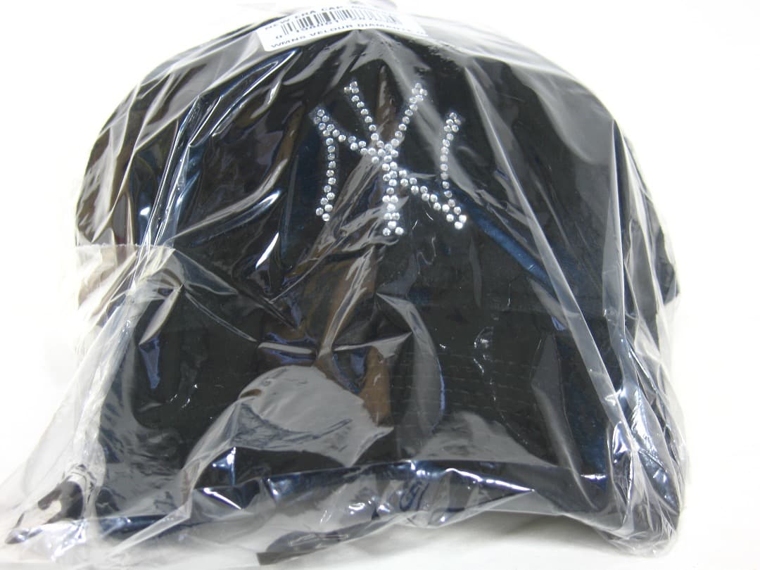 新品☆ベロアxラインストーン☆ニューエラ キャップ NEW ERA 9FORTY