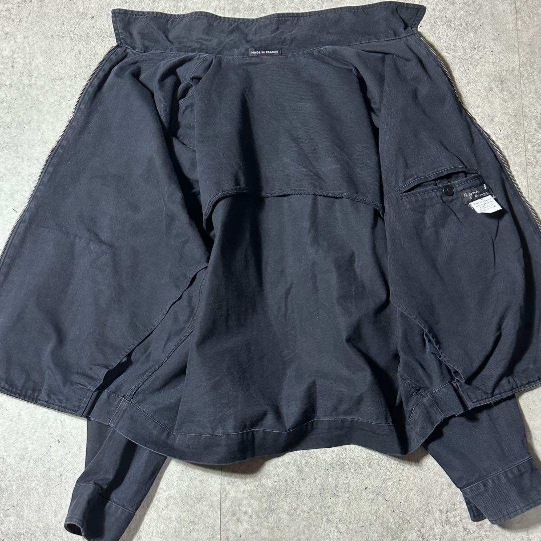 agnes b homme 1 コットン ブルゾン チンストラップ 90s