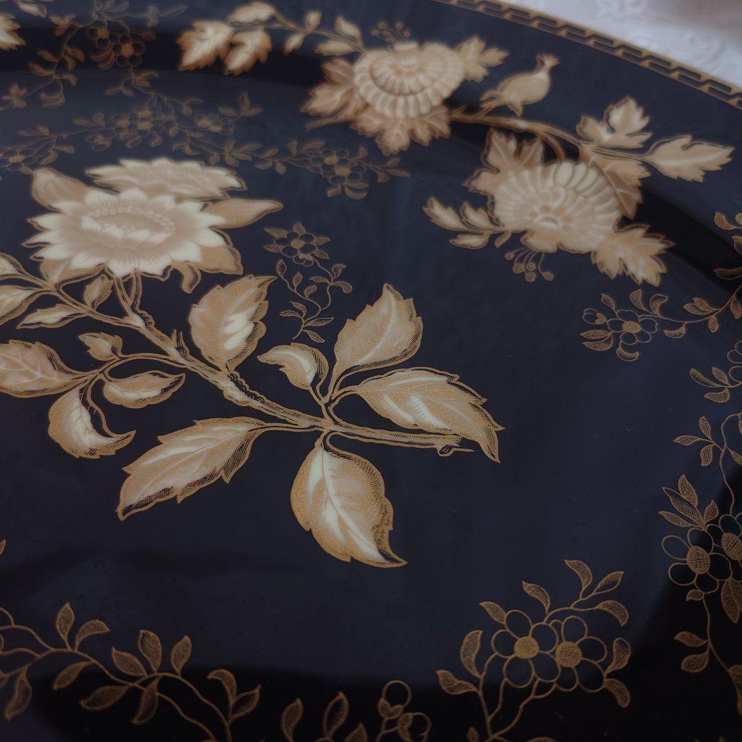 ウエッジウッド　トンキン ブラック　オーバル皿　大皿　希少　廃盤