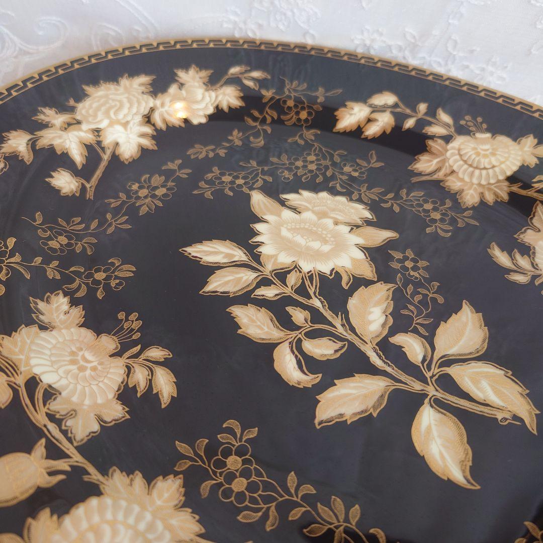 ウエッジウッド　トンキン ブラック　オーバル皿　大皿　希少　廃盤