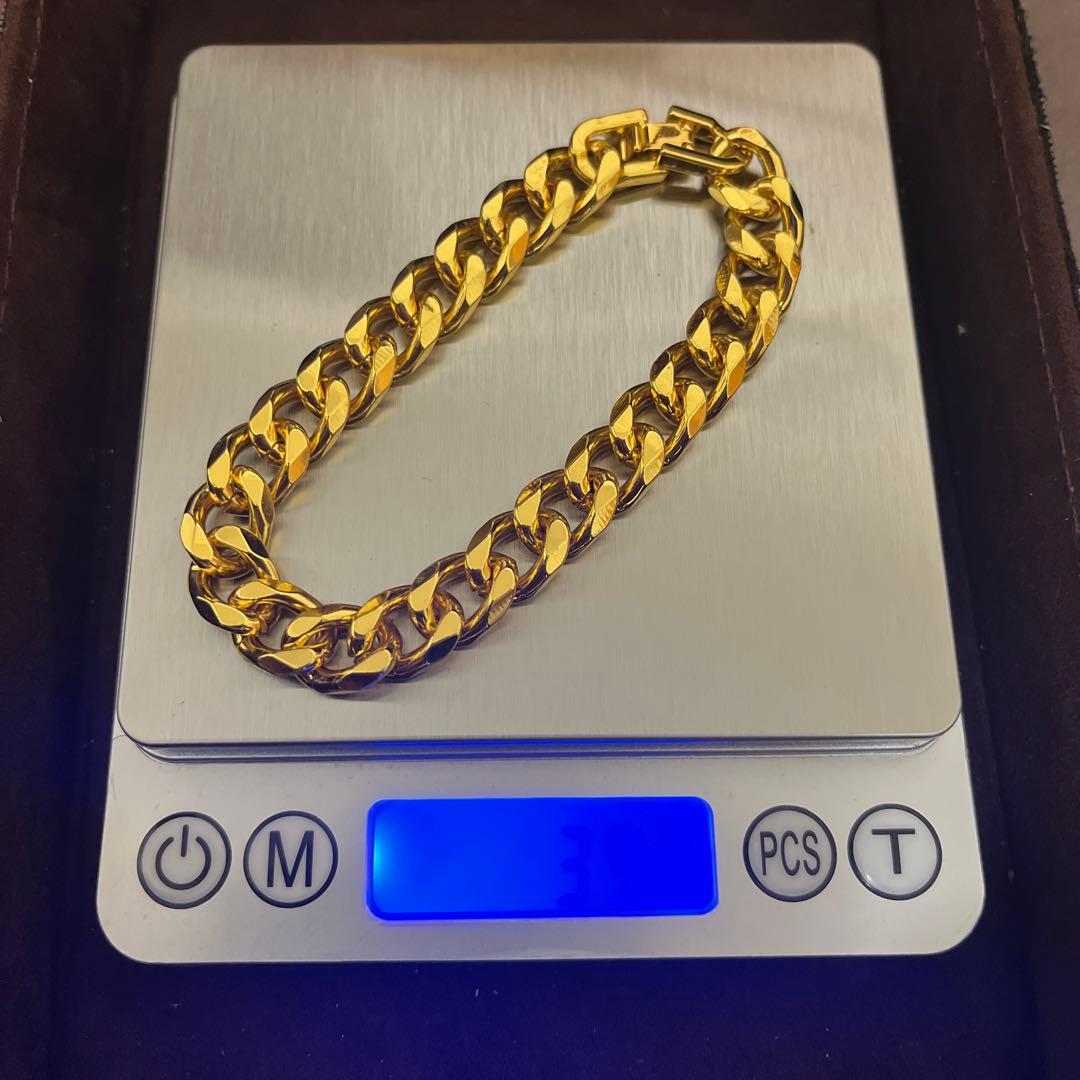 喜平チェーンブレスレット 18K 39g ゴールド キヘイチェーン