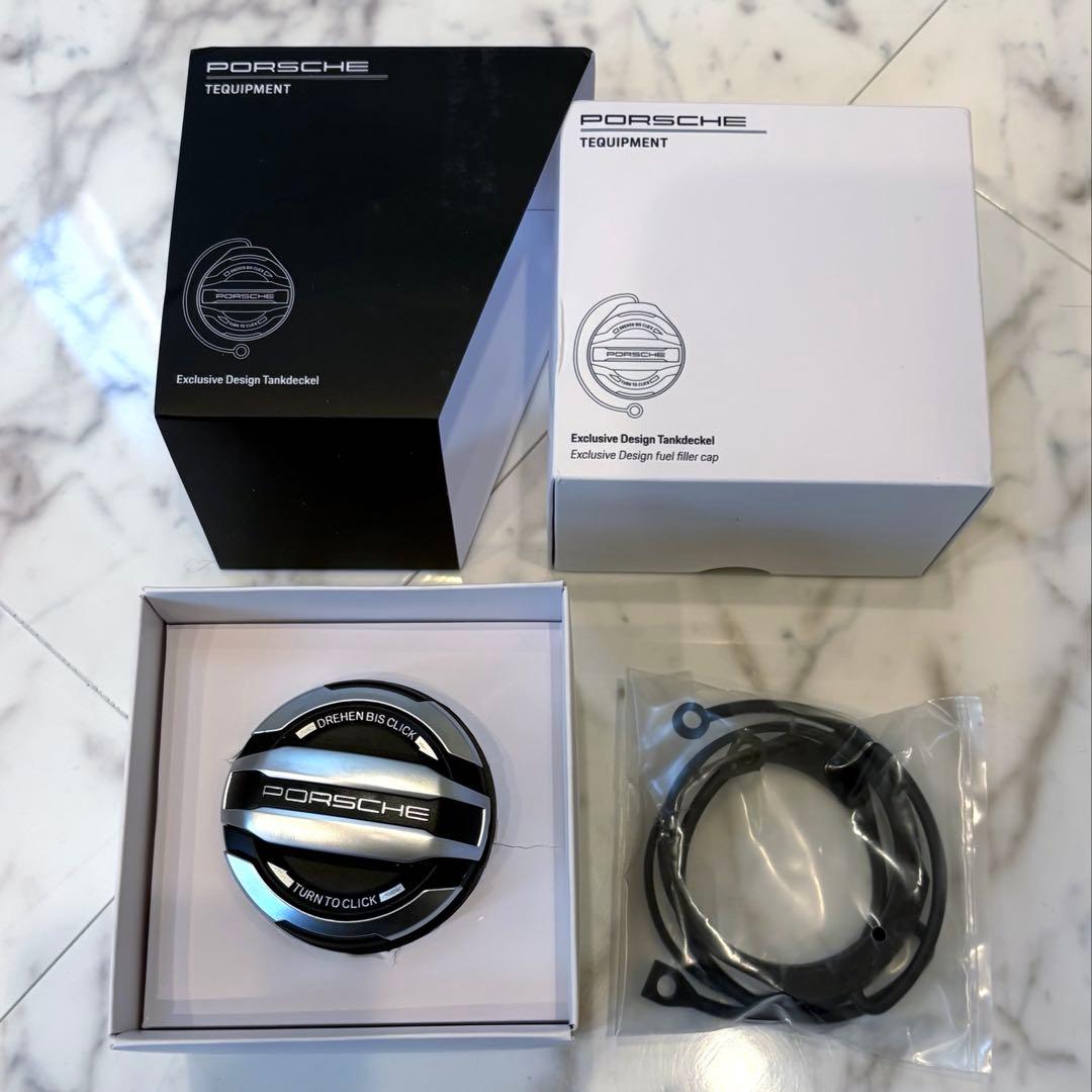 【新品未使用】ポルシェ純正 エクスクルーシブデザイン フューエルキャップ