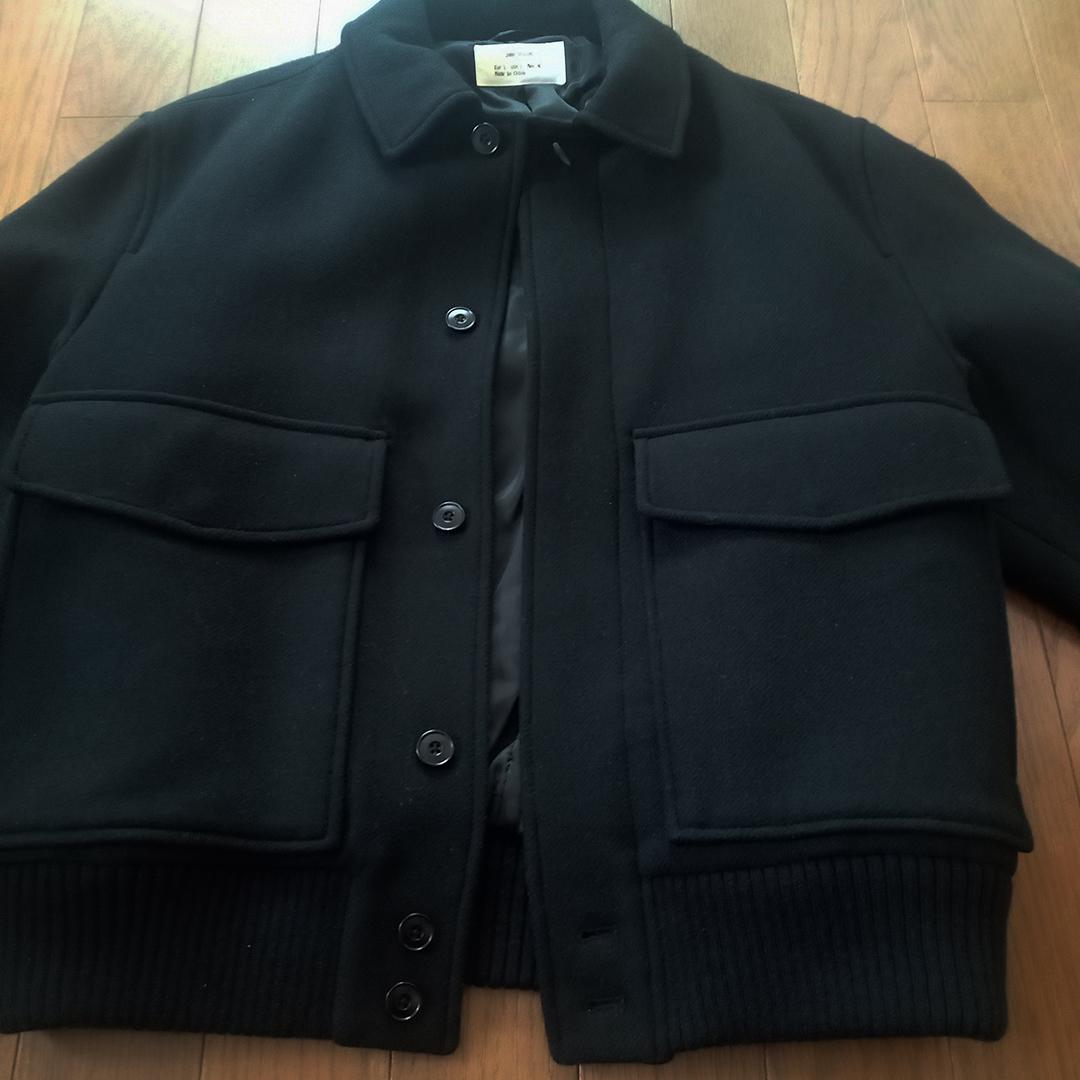 ZARA ORIGINS ポケット ウールブレンド ジャケット L ブラック