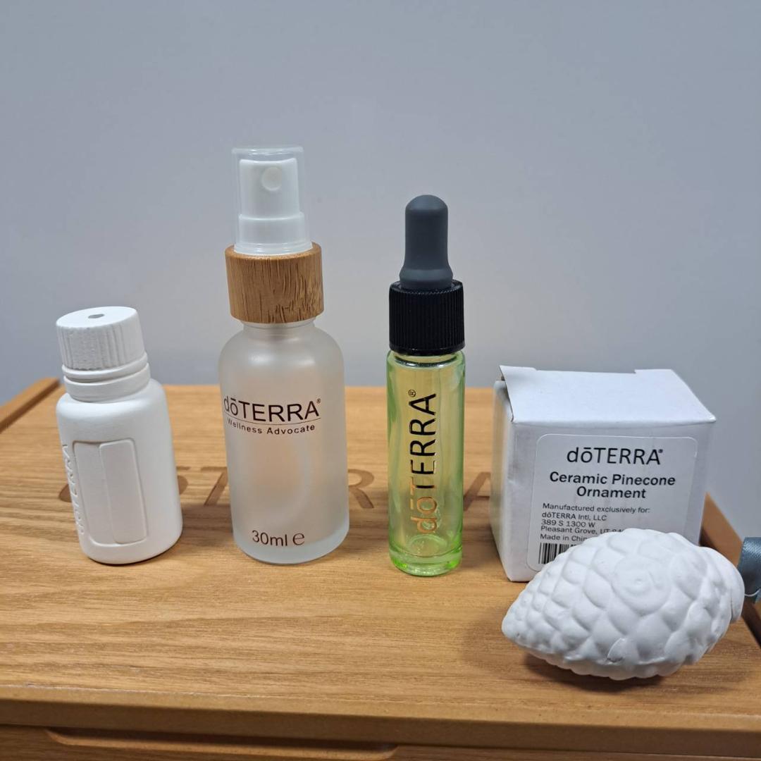 doterra　オイル52本　ロールオン8本　まとめ売り　ウッドボックス3段付