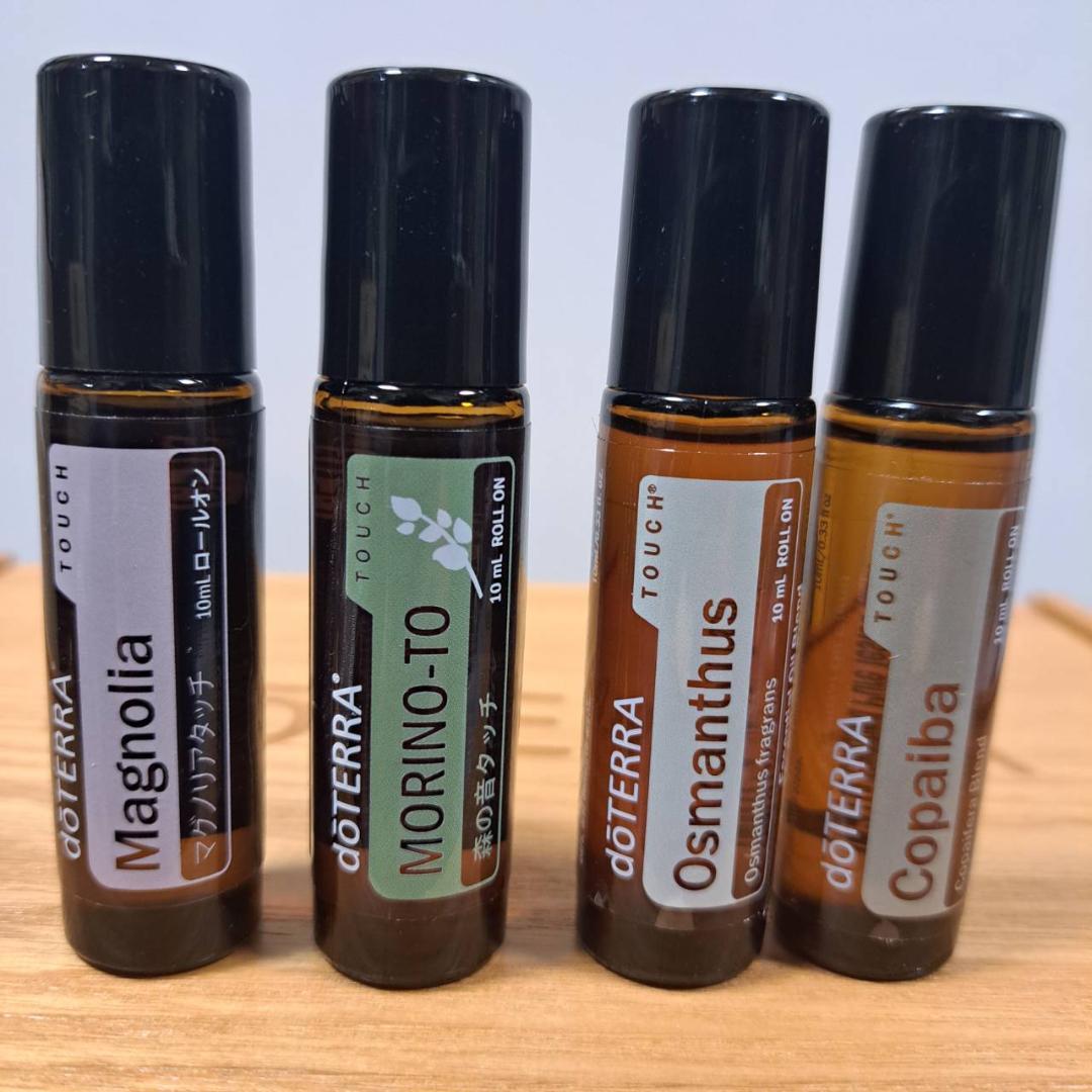 doterra　オイル52本　ロールオン8本　まとめ売り　ウッドボックス3段付