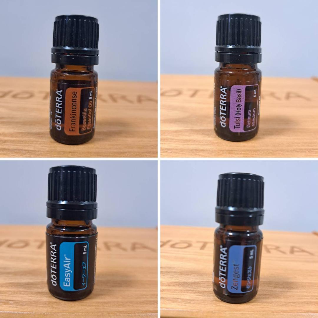 doterra　オイル52本　ロールオン8本　まとめ売り　ウッドボックス3段付